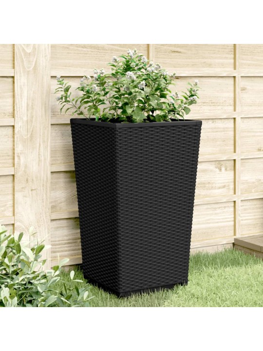 Sodo loveliai, 4vnt., juodos spalvos, 32,5x32,5x57cm, PP