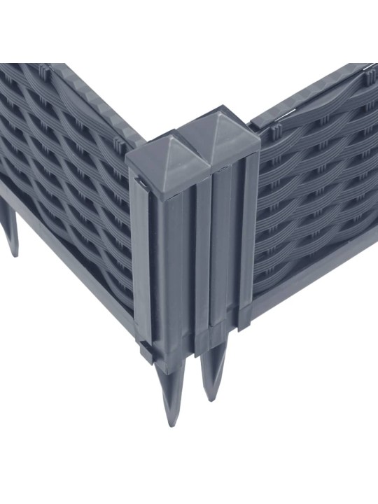 Sodo lovelis su kuoliukais, pilkas, 125x40x28,5cm, PP