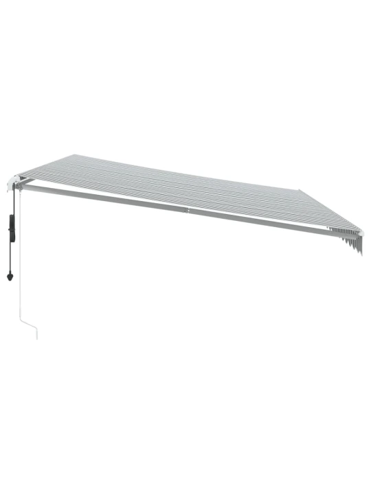 Automatinė ištraukiama markizė, antracito ir balta, 500x300cm