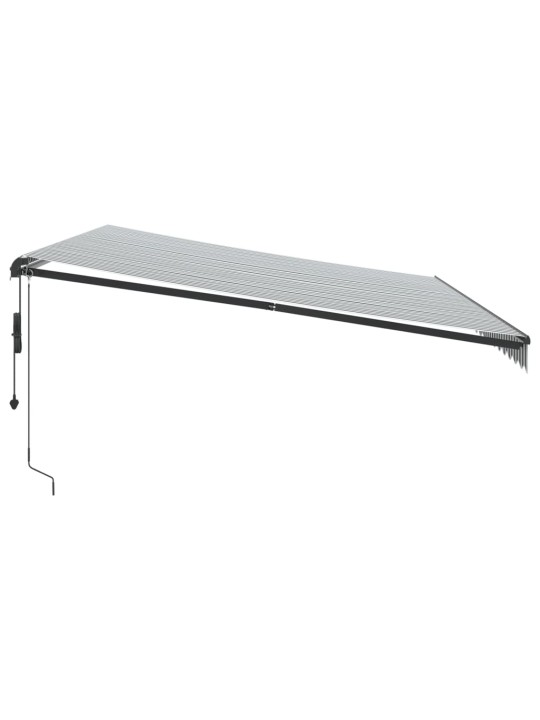 Automatinė ištraukiama markizė, antracito ir balta, 500x350cm