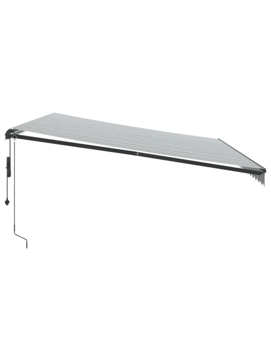 Automatinė ištraukiama markizė, antracito ir balta, 500x350cm