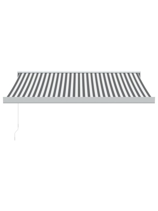 Ištraukiama markizė, antracito/balta, 3,5x2,5m, audinys
