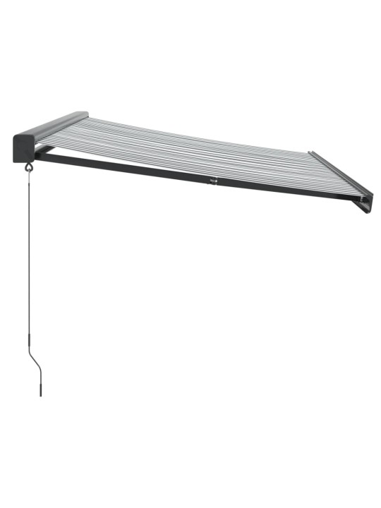 Ištraukiama markizė, antracito/balta, 3,5x2,5m, audinys