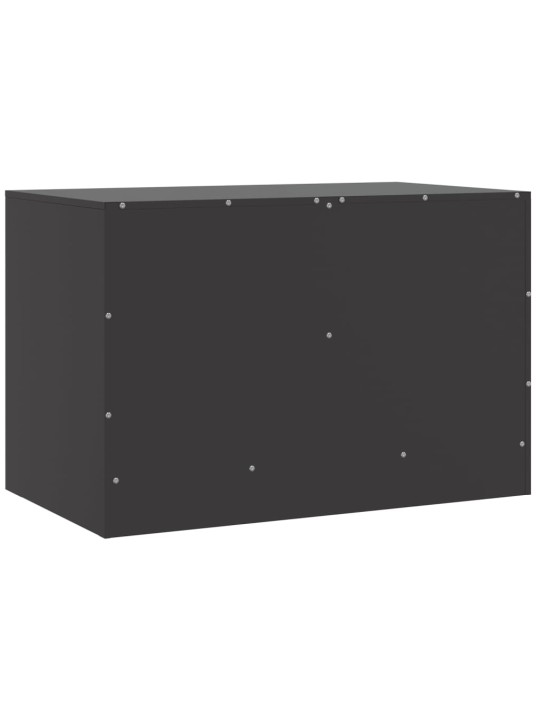 Televizoriaus spintelės, 2vnt., juodos, 67x39x44cm, plienas