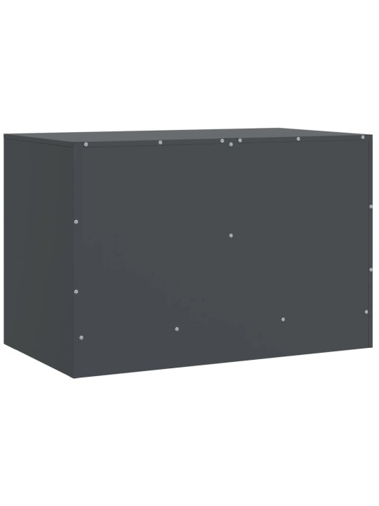 Televizoriaus spintelės, 2vnt., antracito, 67x39x44cm, plienas