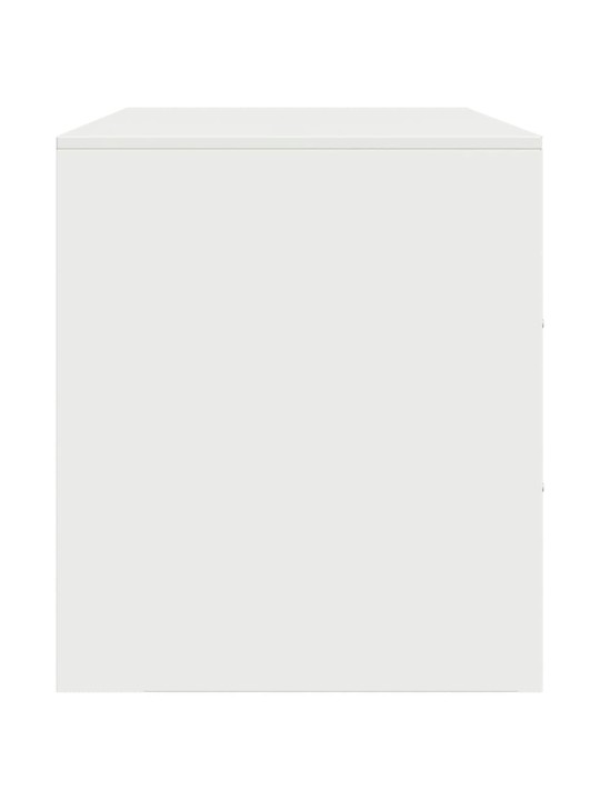 Televizoriaus spintelės, 2vnt., baltos, 67x39x44cm, plienas