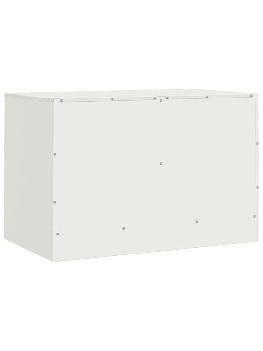 Televizoriaus spintelės, 2vnt., baltos, 67x39x44cm, plienas