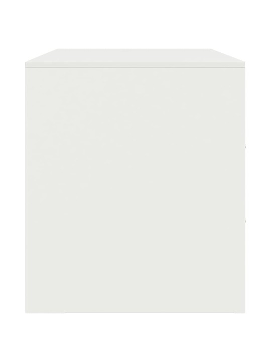 Televizoriaus spintelė, baltos spalvos, 99x39x44cm, plienas