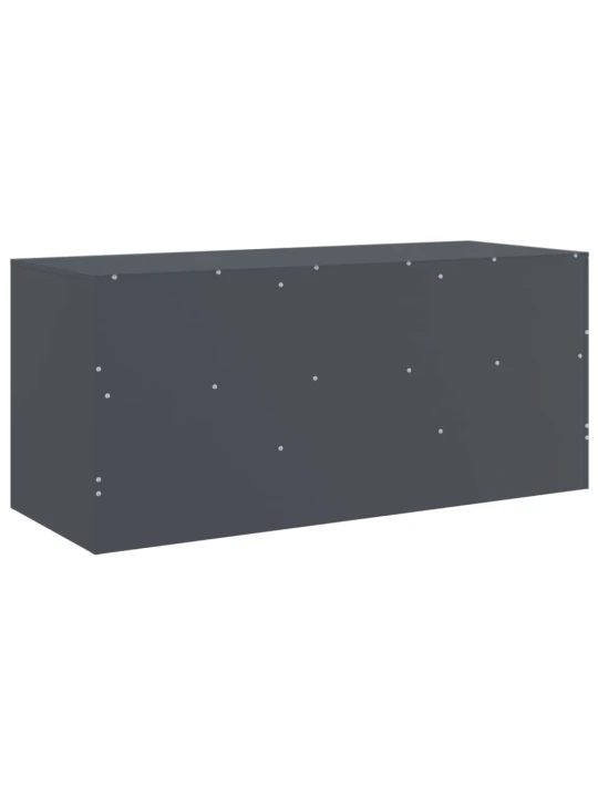 Televizoriaus spintelė, antracito spalvos, 99x39x44cm, plienas
