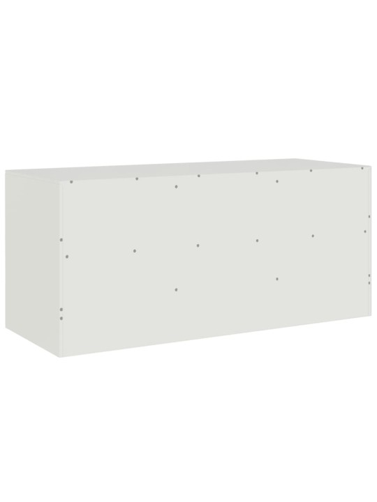 Televizoriaus spintelė, baltos spalvos, 99x39x44cm, plienas