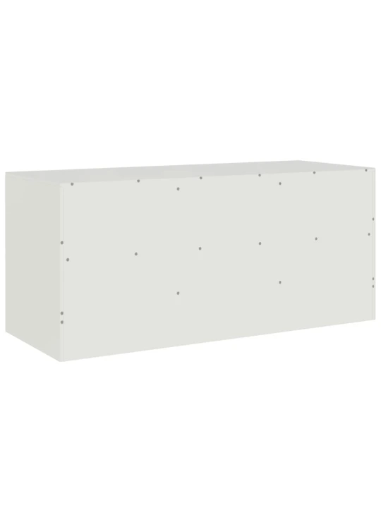 Televizoriaus spintelė, baltos spalvos, 99x39x44cm, plienas