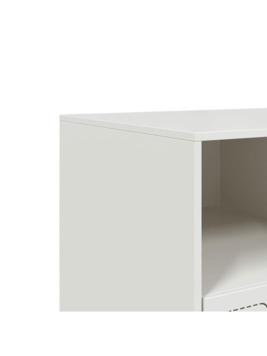 Televizoriaus spintelė, baltos spalvos, 99x39x44cm, plienas