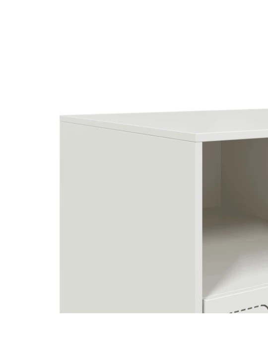 Televizoriaus spintelė, baltos spalvos, 99x39x44cm, plienas