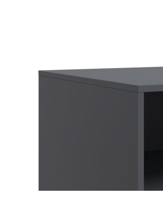 Televizoriaus spintelės, 2vnt., antracito, 67x39x44cm, plienas