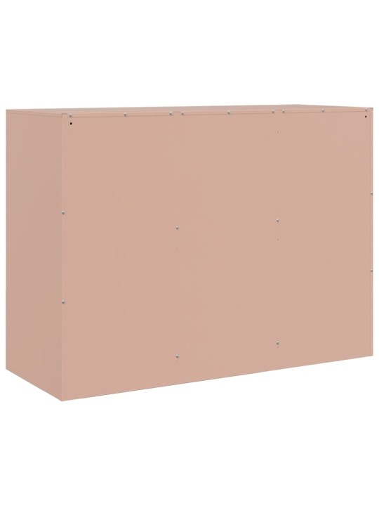 Šoninė spintelė, rožinės spalvos, 99x39x73cm, plienas
