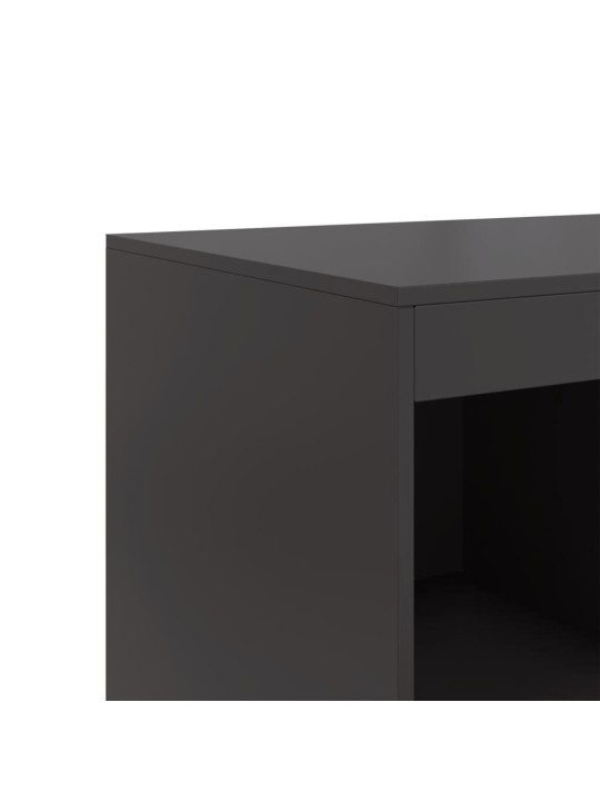 Komoda, juodos spalvos, 67x39x95cm, plienas