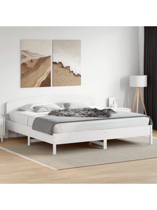 Galvūgalis, baltos spalvos, 180cm, pušies medienos masyvas