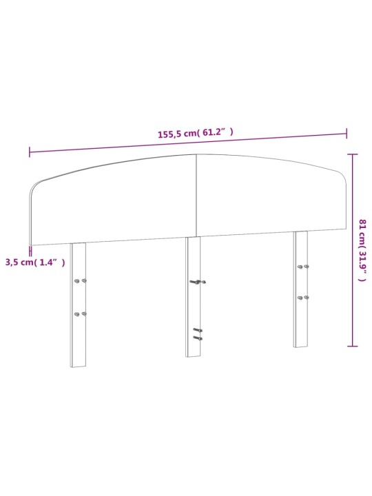 Galvūgalis, vaško rudos spalvos, 150cm, pušies medienos masyvas