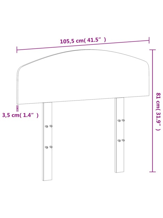Galvūgalis, baltos spalvos, 100cm, pušies medienos masyvas
