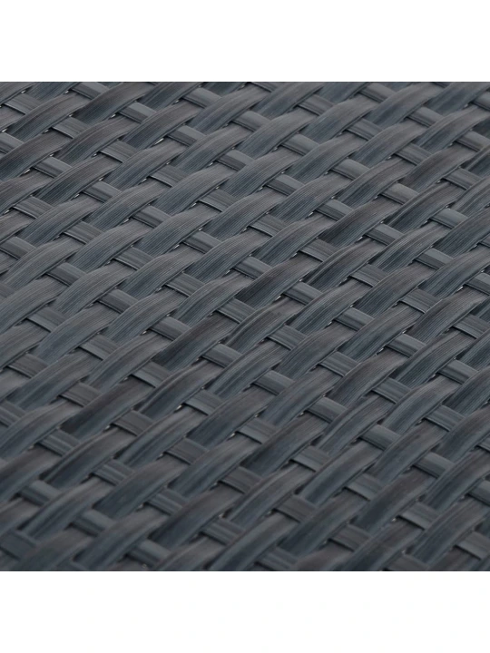 Balkono pertvara, antracito spalvos, 600x90cm, poliratanas