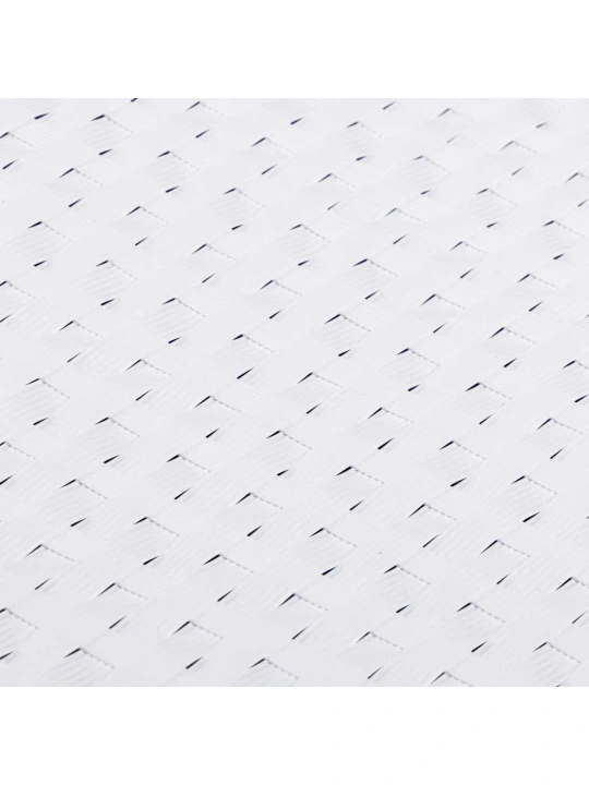 Balkono pertvara, baltos spalvos, 400x80cm, poliratanas