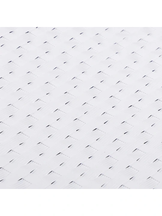 Balkono pertvara, baltos spalvos, 500x80cm, poliratanas