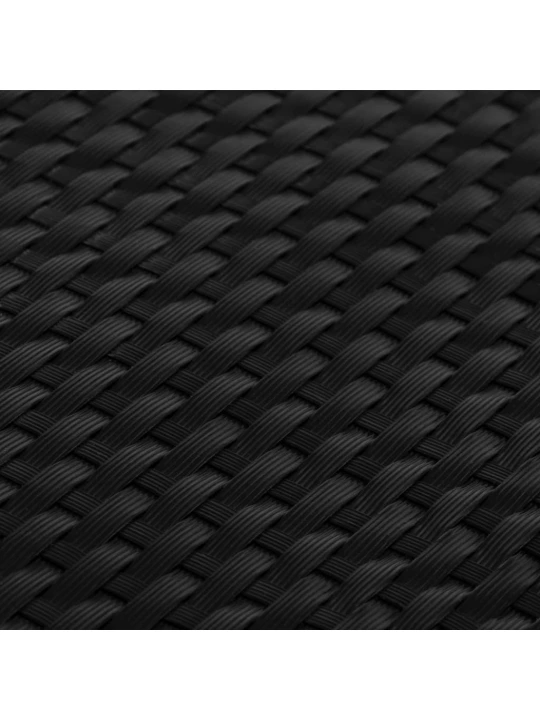 Balkono pertvara, juodos spalvos, 300x100cm, poliratanas