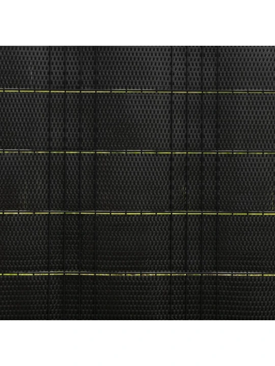 Balkono pertvaros, 5vnt., juodos spalvos, 255x19cm, poliratanas