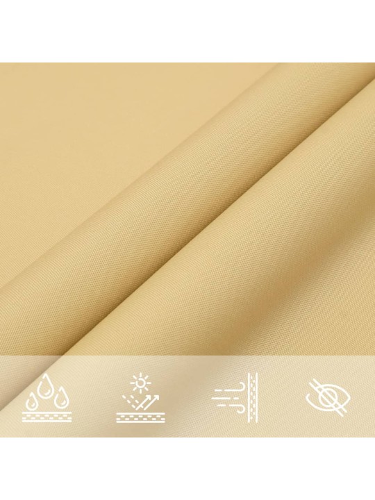 Burė nuo saulės, smėlio, 2x2m, 100% oksfordo poliesteris