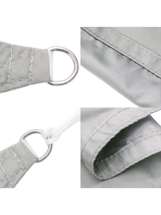 Burė nuo saulės, pilka, 5x3,5m, 100% oksfordo poliesteris