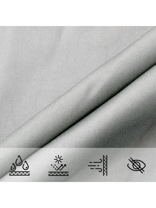 Burė nuo saulės, pilka, 5x3,5m, 100% oksfordo poliesteris