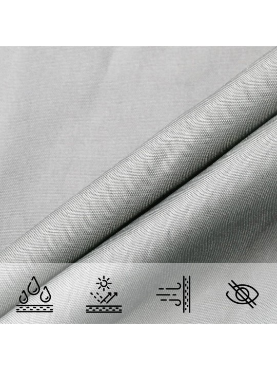 Burė nuo saulės, pilka, 5x4m, 100% oksfordo poliesteris