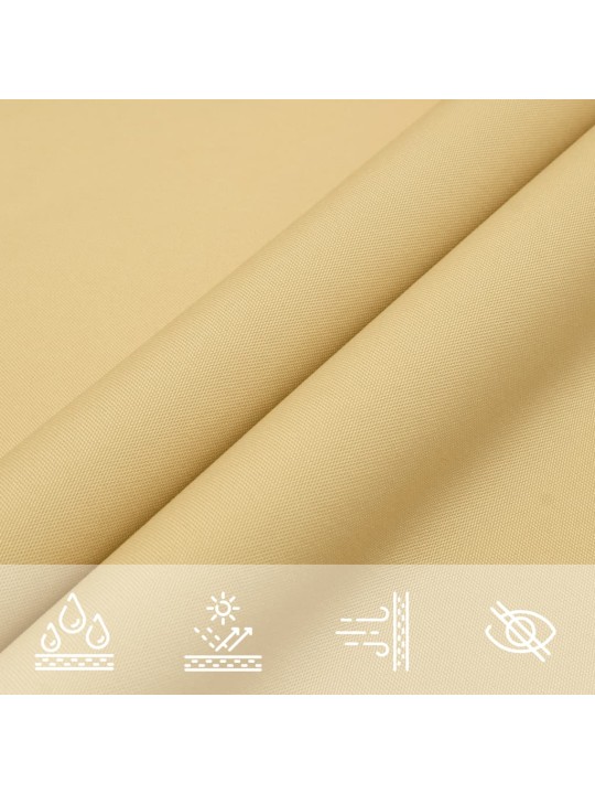 Burė nuo saulės, smėlio, 3,5x2,5m, 100% oksfordo poliesteris