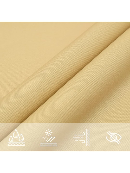 Burė nuo saulės, smėlio, 4x2,5m, 100% oksfordo poliesteris