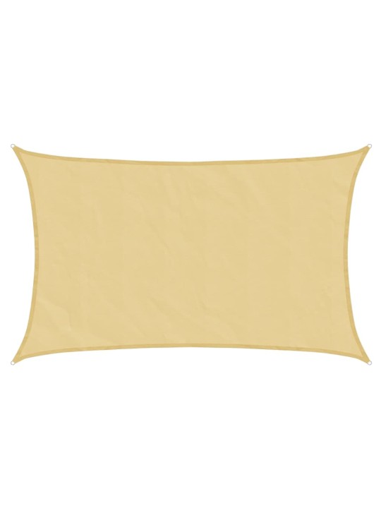 Burė nuo saulės, smėlio, 8x5m, 100% oksfordo poliesteris