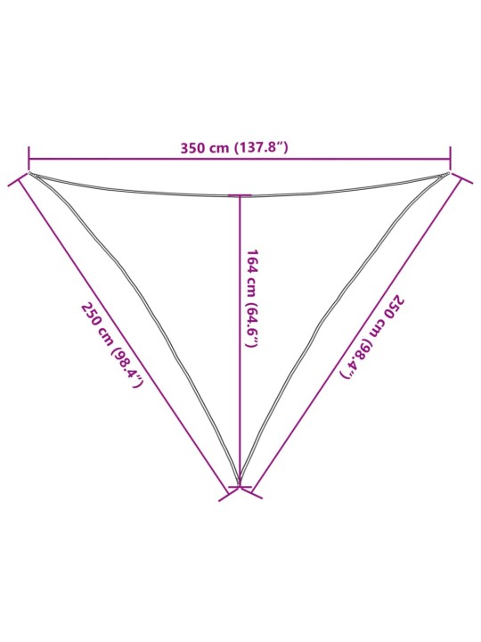 Burė nuo saulės, pilka, 2,5x2,5x3,5m, 100% oksfordo poliesteris