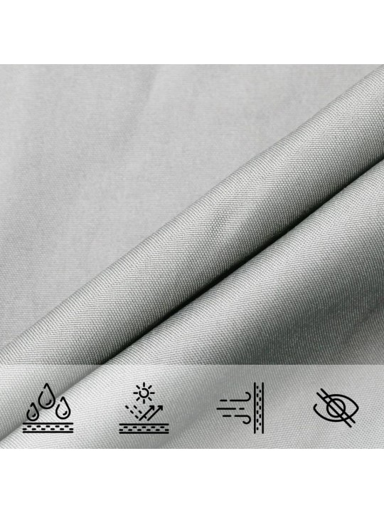 Burė nuo saulės, pilka, 3x4x5m, 100% oksfordo poliesteris