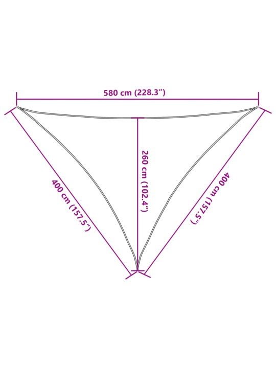 Burė nuo saulės, pilka, 4x4x5,8m, 100% oksfordo poliesteris