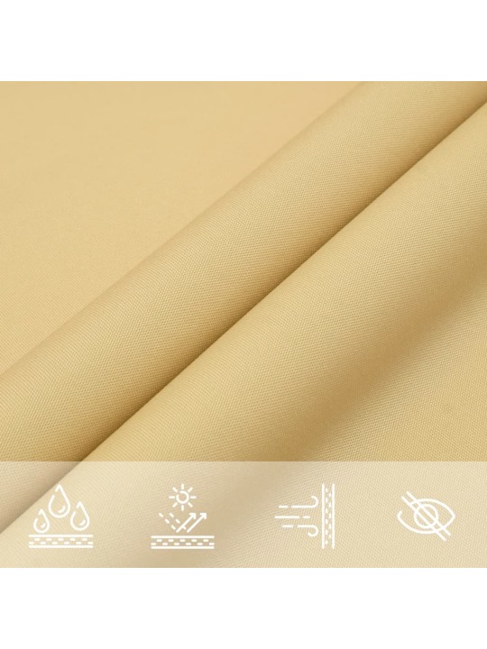 Burė nuo saulės, smėlio, 3x3x3m, 100% oksfordo poliesteris