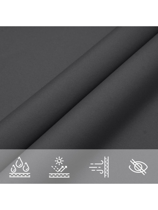 Burė nuo saulės, antracito, 2x2x2m, 100% oksfordo poliesteris