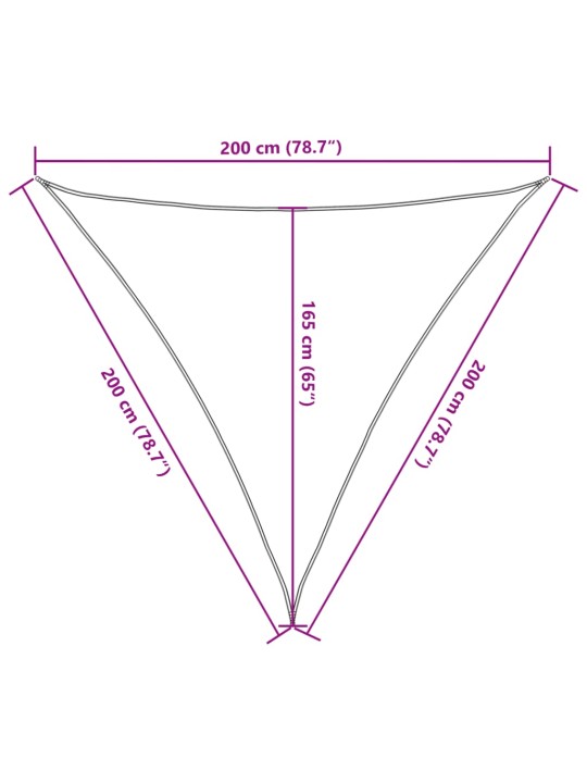 Burė nuo saulės, antracito, 2x2x2m, 100% oksfordo poliesteris