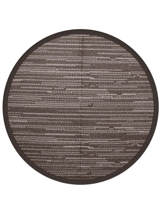 Lauko kilimas, rudos spalvos, 160cm skersmens, PP