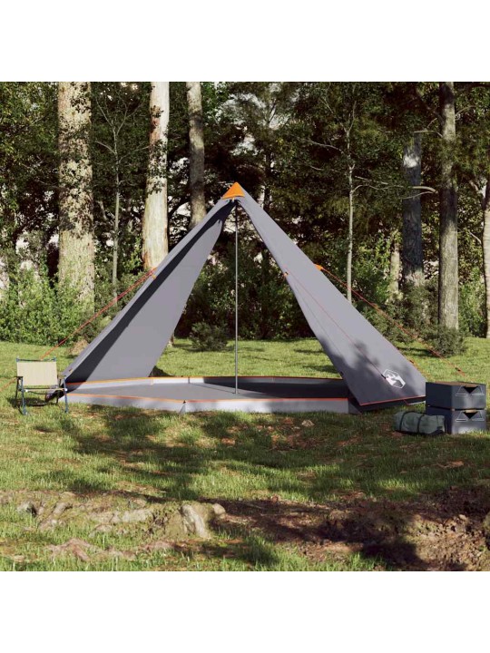 Šeimos palapinė, pilka ir oranžinė, aštuonvietė, tipi