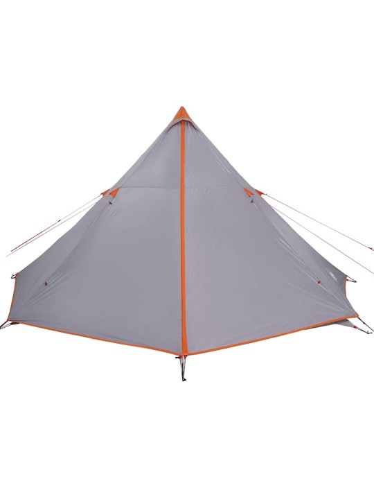 Šeimos palapinė, pilka ir oranžinė, aštuonvietė, tipi