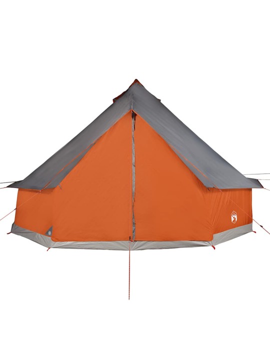 Šeimos palapinė, pilka ir oranžinė, 12 vietų, tipi