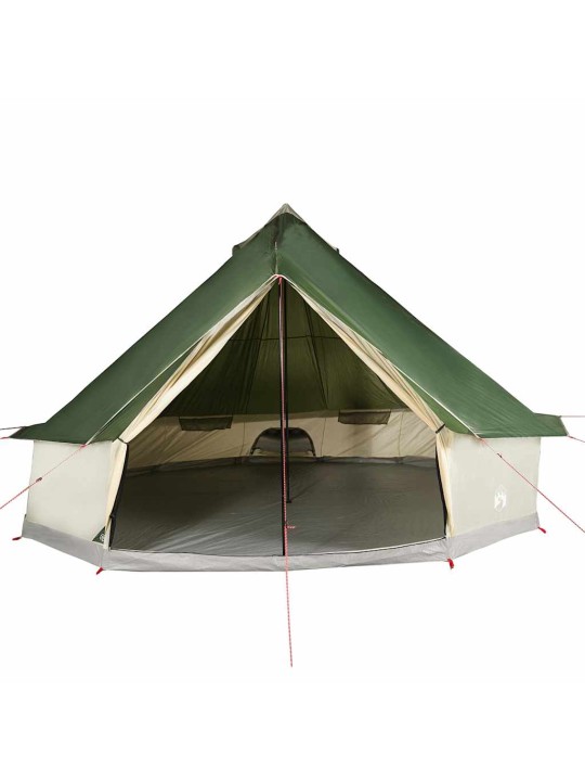 Šeimos palapinė, žalia, 10 vietų, tipi, atspari vandeniui