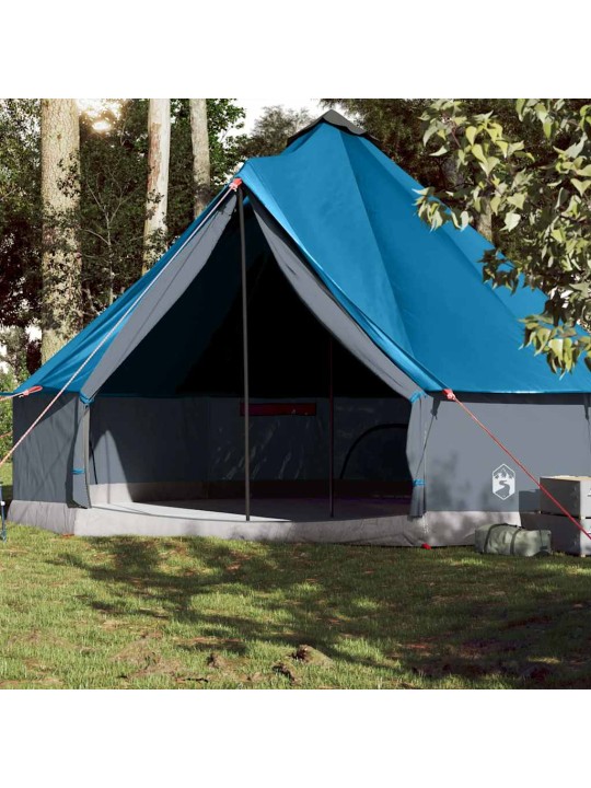 Šeimos palapinė, mėlyna, 10 vietų, tipi, atspari vandeniui
