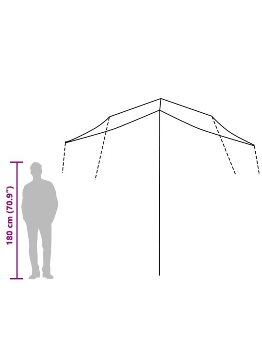 Stovyklavimo tentas, mėlynas, 360x294cm, atsparus vandeniui