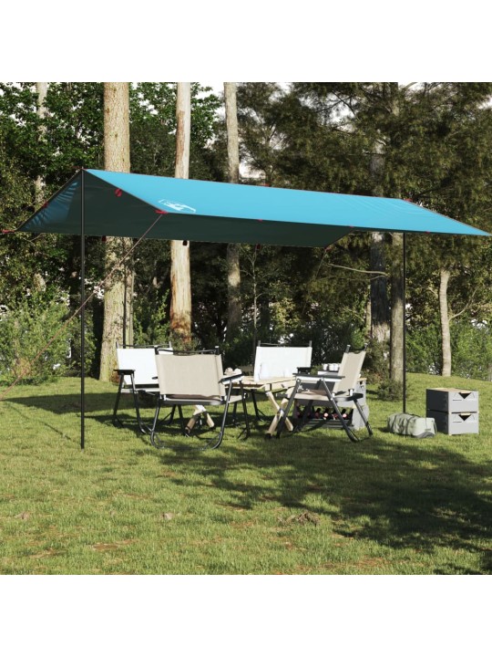 Stovyklavimo tentas, mėlynas, 500x294cm, atsparus vandeniui