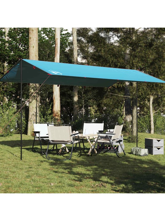 Stovyklavimo tentas, mėlynas, 500x294cm, atsparus vandeniui